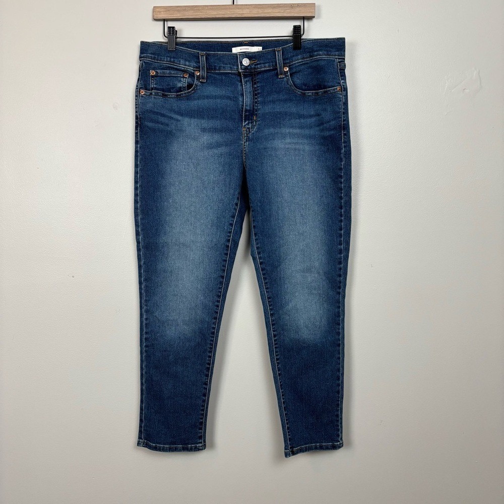 Levis Jeans Womens 31 Blue Boyfriend‎ Stretch 5 Pocket Denim